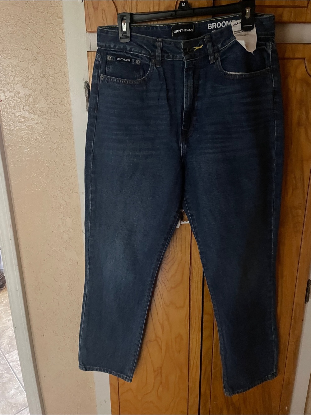 DKNY Men’s Dark Blue Slim Straight Jeans